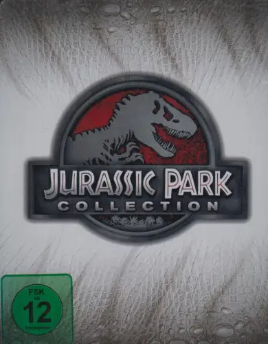Blu-ray-Box: Jurassic Park Collection, 2015, Chris Pratt u.a., Steelbook, 4 DVDs