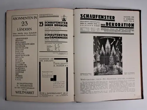 12 Hefte Das Schaufenster II. Jahrgang 1929, Heft 1-6, 8-12 + Sonderheft