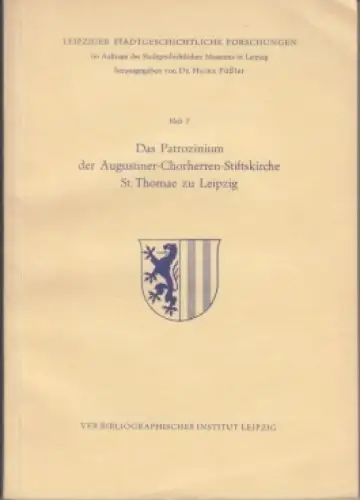 Buch: Das Patrozinium der Augustiner-Chorherren-Stiftskirche... Niedner, 1952