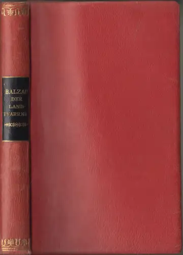 Buch: Der Landpfarrer, Honore de Balzac, Ernst Rowohlt Verlag, Lederausgabe