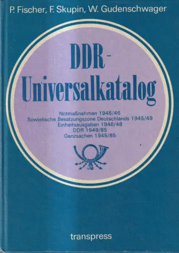 Buch: DDR-Universalkatalog, Fischer, Peter, 1986, transpress Verlag