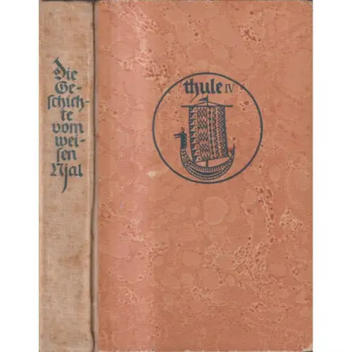 Buch: Die Geschichte vom weisen Njal, Heusler, Andreas, 1922, Eugen Diederichs