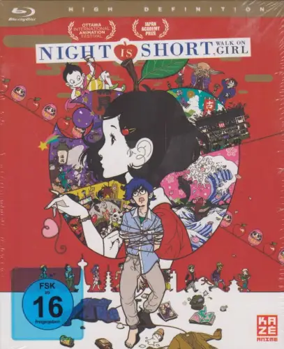 Blu-ray: Night Is Short, Walk On Girl, 2019. Masaaki Yuasa, Kaze Anime, wie neu