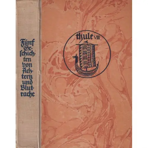 Buch: Fünf Geschichten von Ächtern und Blutrache, Heusler, Andreas, 1922