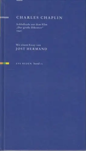Buch: Schlußrede aus dem Film Der große Diktator 1940, Chaplin, Charles. 1993