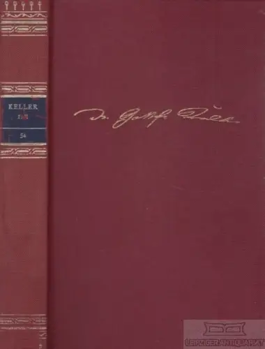 Buch: Werke in zwei Bänden. Erster Band, Keller, Gottfried. 1982, gebraucht, gut