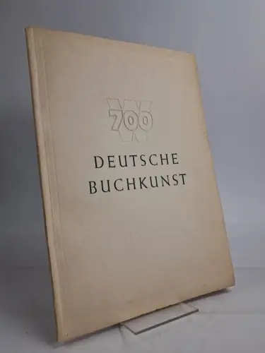 Buch: Deutsche Buchkunst, 1950, Walter Heese, signiert von Otto Dorfner