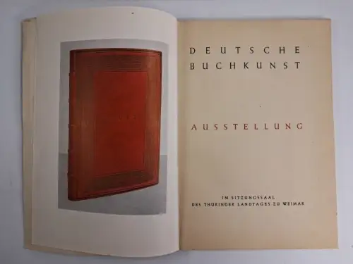 Buch: Deutsche Buchkunst, 1950, Walter Heese, signiert von Otto Dorfner