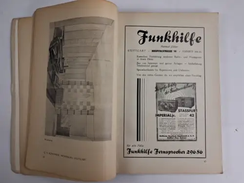 Buch: Handbuch der Bautechnik und Raumkunst, um 1930, E. Unselt, Branchenbuch