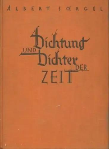 Buch: Dichtung und Dichter der Zeit, Seeger, Albert. 1912, gebraucht, gut