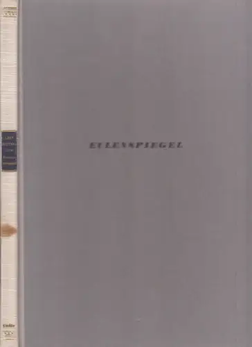 Buch: Eulenspiegel. Elf Gedichte, elf Radierungen. Leip, Bitterlich, 1941, Cotta