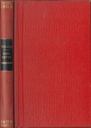 Buch: Pierrette, Honore de Balzac, Ernst Rowohlt Verlag, Halblederausgabe