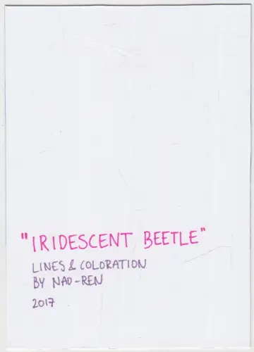 Original Illustration: Manga Iridescent Beetle - Nao Ren, Claudia Walter, 2017