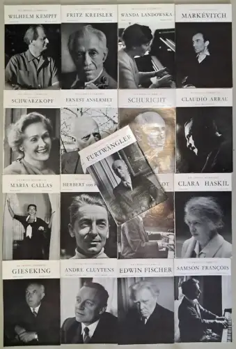 17 Bände Die großen Interpreten, 1960, Roger Hauert u.a., Kister Verlag