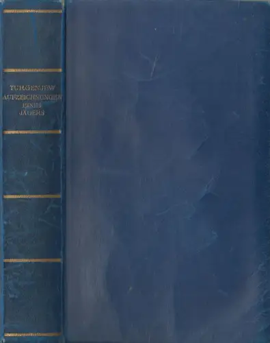 Buch: Aufzeichnungen eines Jägers, Iwan Turgenjew, 1924, Gustav Kiepenheuer