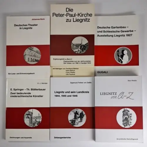 7 Hefte Beiträge zur Liegnitzer Geschichte: Nr. 2 + Beiheft, 22, 26, 29, 41, 44