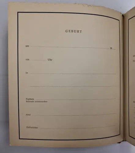 Buch: Album Unser Kind, leeres Album zur Dokumentation und Einkleben von Fotos
