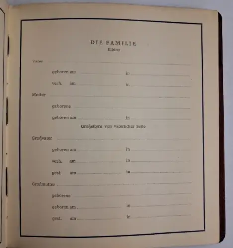 Buch: Album Unser Kind, leeres Album zur Dokumentation und Einkleben von Fotos