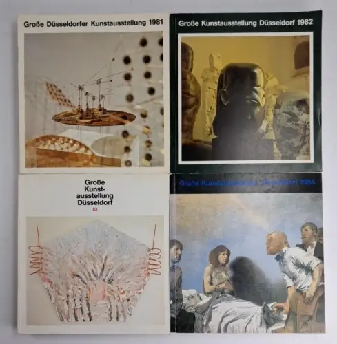 Buch: Große Düsseldorfer Kunstausstellung 1981-1984, Kunstpalast, 4 Bände