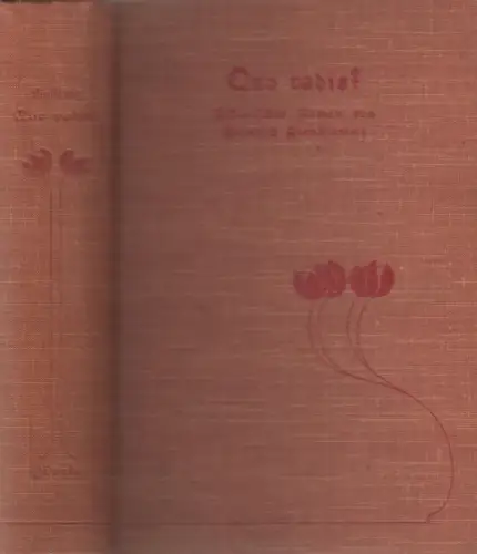 Buch: Quo vadis? Historischer Roman. Sienkiewicz, Heinrich, Verlag J. Habbel