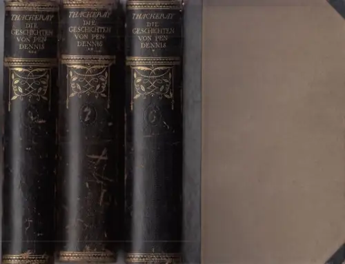 Buch: Die Geschichte von Pendennis, Thackeray, William Makepeace. 3 Bände, 1911