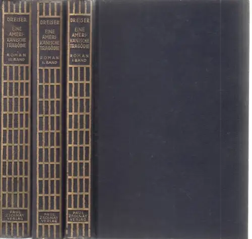 Buch: Eine amerikanische Tragödie, Dreiser, Theodore. 1928, Paul Zsolnay Verlag