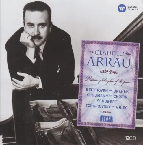CD-Box: Claudio Arrau, 2011. Beethoven, Brahms, Schumann, Chopin, u.a., 12 CDs