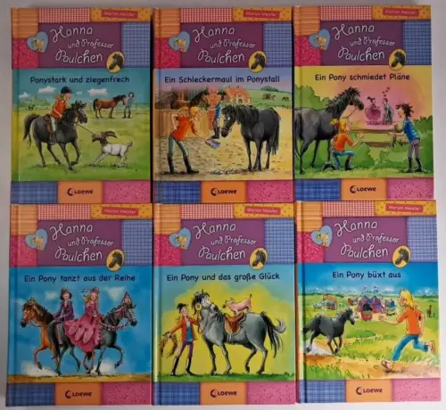 Buch: Hanna und Professor Paulchen 1-6, Marion Meister, Loewe Verlag, 6 Bände