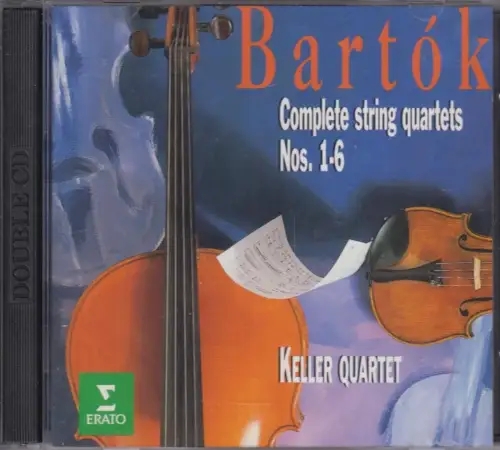 CD: Complete String Quartets Nos. 1-6, 1995. Bela Bartok, Keller Quartett, Erato