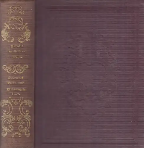 Buch: Yorick's empfindsame Reise / Tristam Shandy's Leben. Sterne, L., 1853 ff.