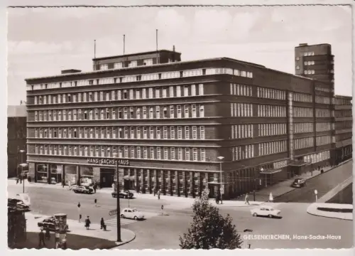 AK Gelsenkirchen, Hans-Sachs-Haus, ca. 1967, Heinrich Koch, Postkarte, gelaufen