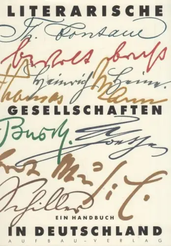 Buch: Literarische Gesellschaften in Deutschland, Kussin, Christine. 1995