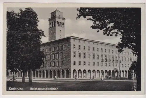 AK AK Karlsruhe - Reichspostdirektion, Postkarte, ungelaufen, gebraucht, gut