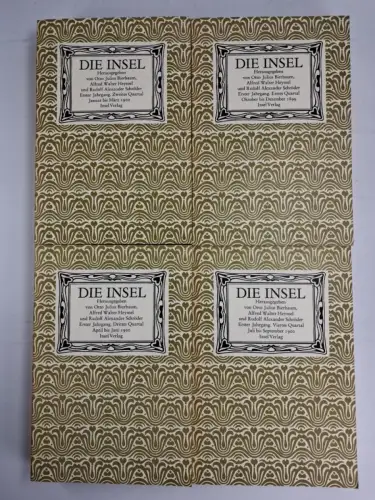Buch: Die Insel, 1.-3. Jahrgang 1899-1901, Otto Julius Bierbaum. 13 Bände, 1981