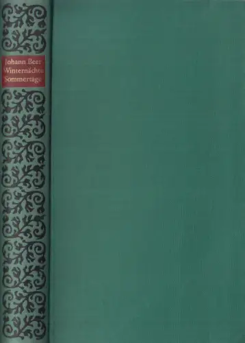 Buch: Die teutschen Winter-Nächte. Die kurzweiligen Sommertage, Beer, Johann