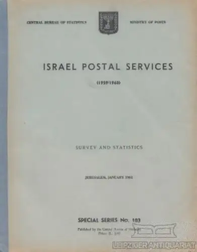 Buch: Israel Postal Services (1959/1960), Bachi, R. Speciel Series, 1961