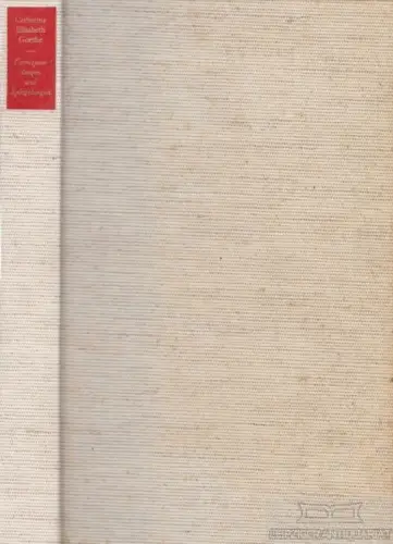 Buch: Correspondenzen und Spiegelungen, Goethe, Catharina Elisabeth. 1973