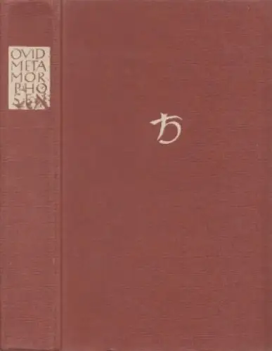 Buch: Metamorphosen, Ovidius Naso, Publius, 1952, Ernst Heimeran, gebraucht, gut