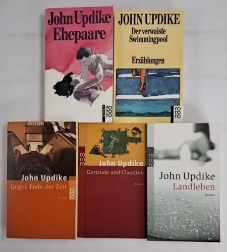 5 Bücher John Updike: Landleben, Ehepaare, Swimmingpool, Gertrude und Claudius..