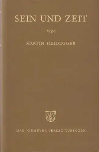 Buch: Sein und Zeit, Heidegger, Martin, 1993, Max Niemeyer Verlag