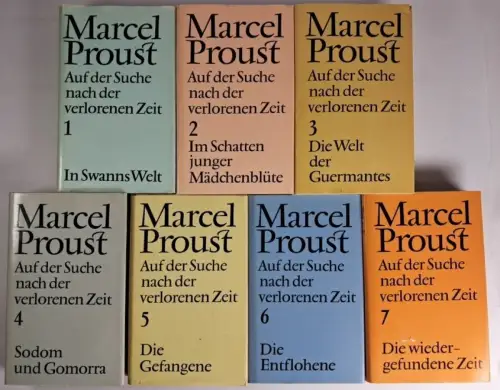 Buch: Auf der Suche nach der verlorenen Zeit, 7 Bände. Proust, Marcel, R & L