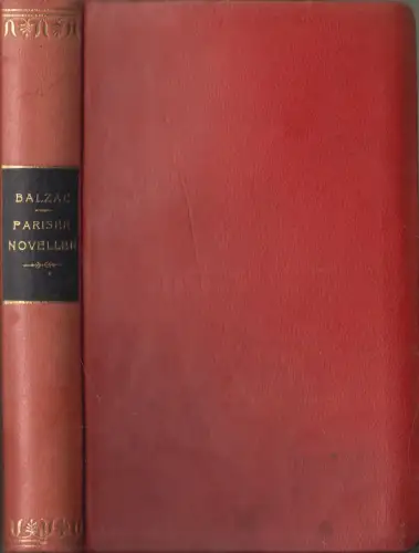 Buch: Pariser Novellen, Honore de Balzac, Ernst Rowohlt Verlag, Lederausgabe