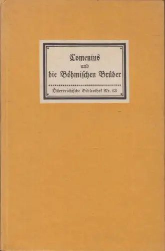 Buch: Comenius und die Böhmischen Brüder, Eckstein, Friedrich, Insel-Verlag