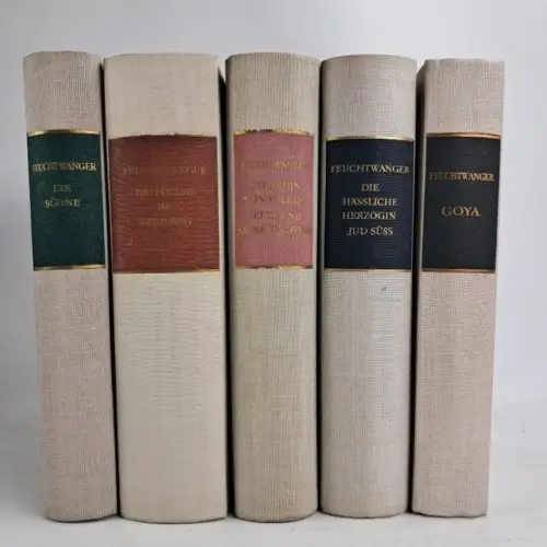 5 Bücher Lion Feuchtwanger Gesammelte Werke in Einzelausgaben, Aufbau, Jefta ...