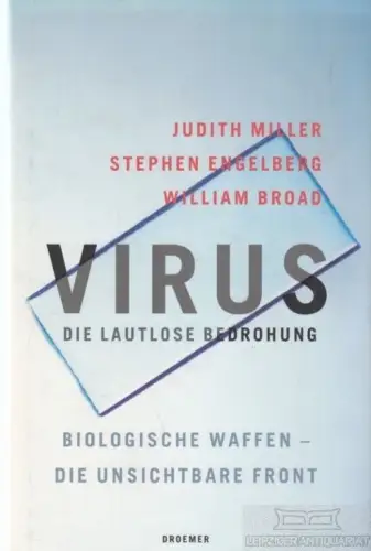 Buch: Virus. Die lautlose Bedrohung, Miller, Judith / Engelberg, S. / Broad, W