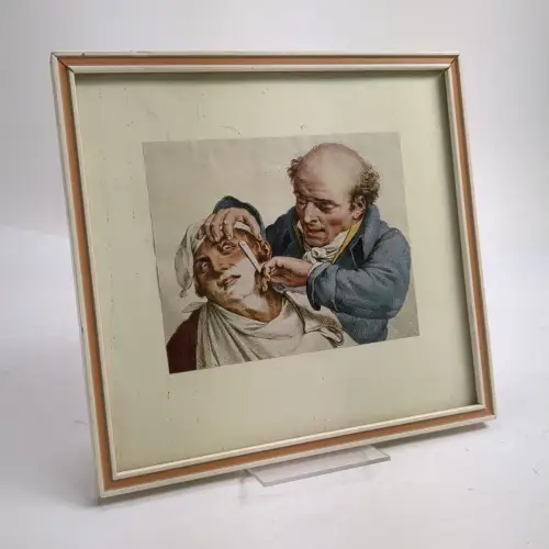 Gerahmter Kunstdruck: L' Adroit Barbier (Der geschickte Barbier) L. L. Boilly