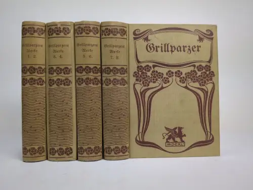 Buch: Grillparzers Werke in acht Bänden, Franz Grillparzer, 8 in 4 Bände, Cotta