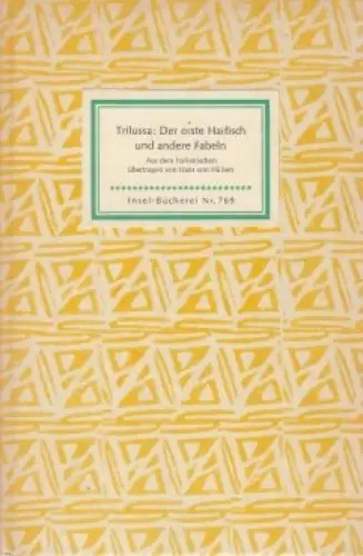Insel-Bücherei 769, Der erste Haifisch und andere Fabeln, Trilussa. 1962