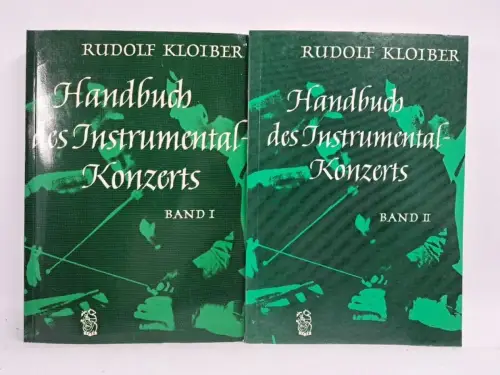 Buch: Handbuch des Instrumentalkonzerts 1+2, Kloiber, 1983, Breitkopf & Härtel