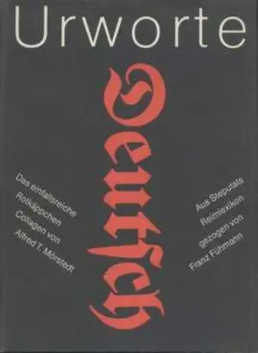 Buch: Urworte Deutsch, Fühmann, Franz. 1989, Hinstorff Verlag, gebraucht, gut